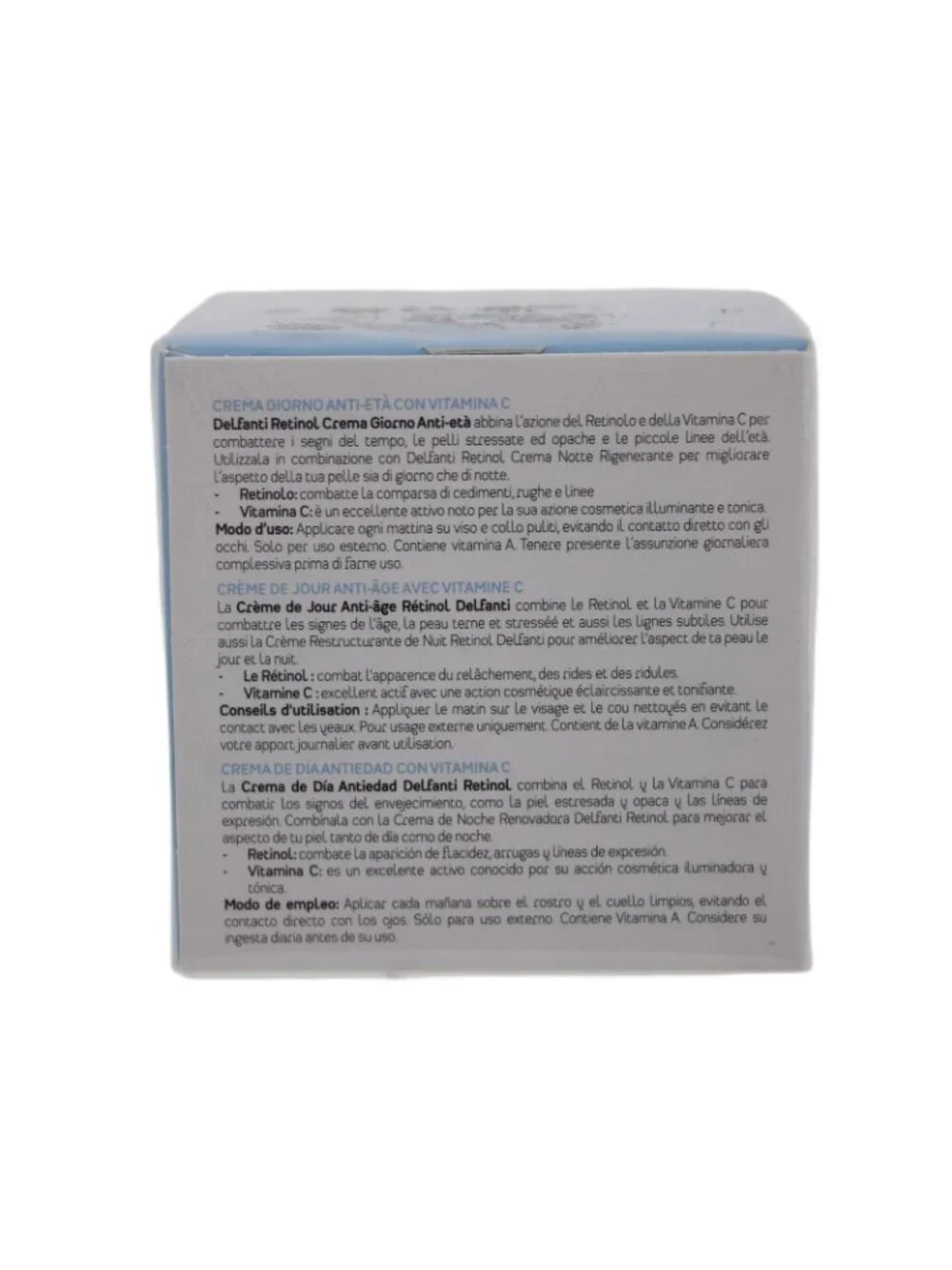 Delfanti Milano Day Cream SEALED Retinol Vitamin C Anti Aging 1.7oz 50ml Cream - Picture 3 of 6